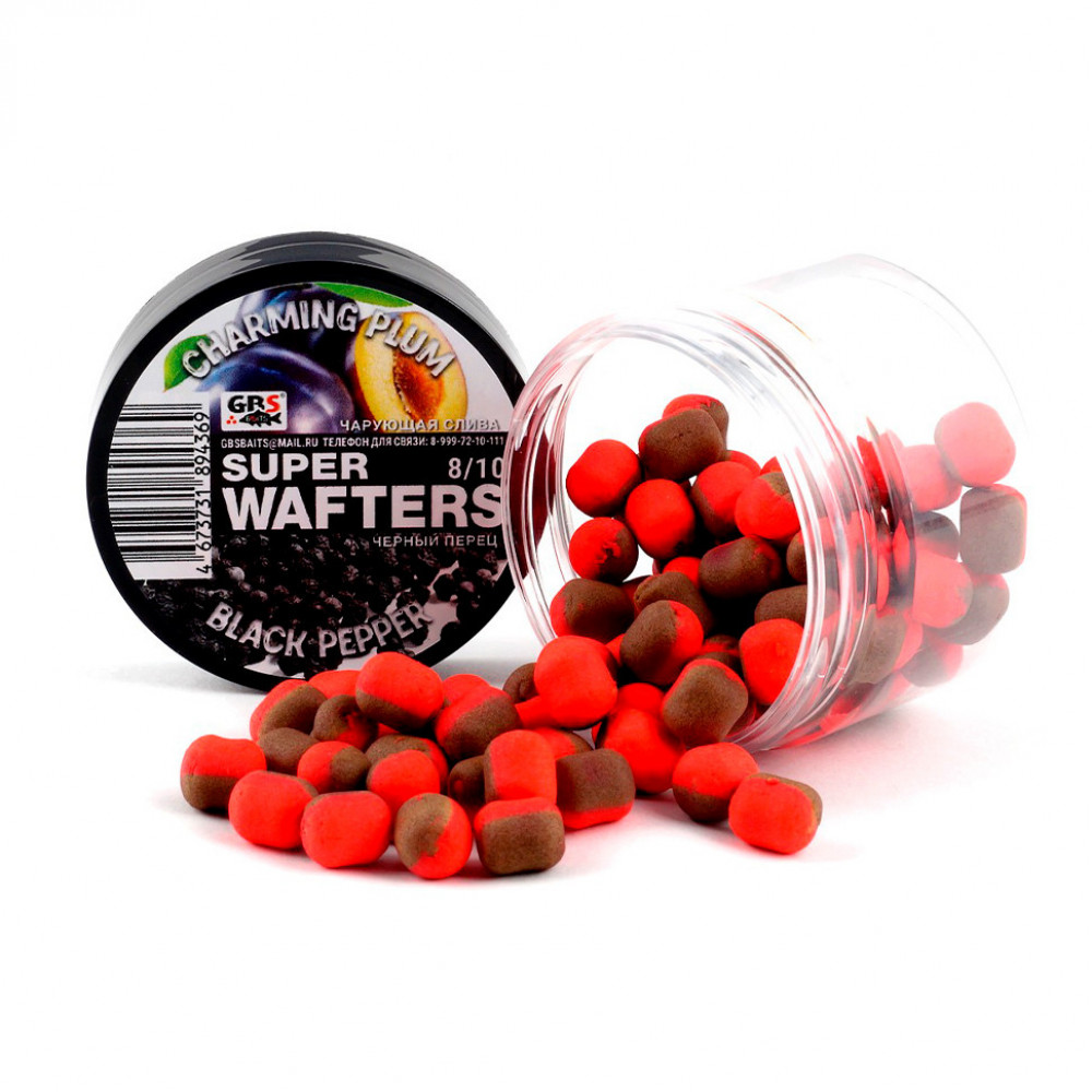 Бойлы GBS Baits Wafters 8*10мм Чарующая слива