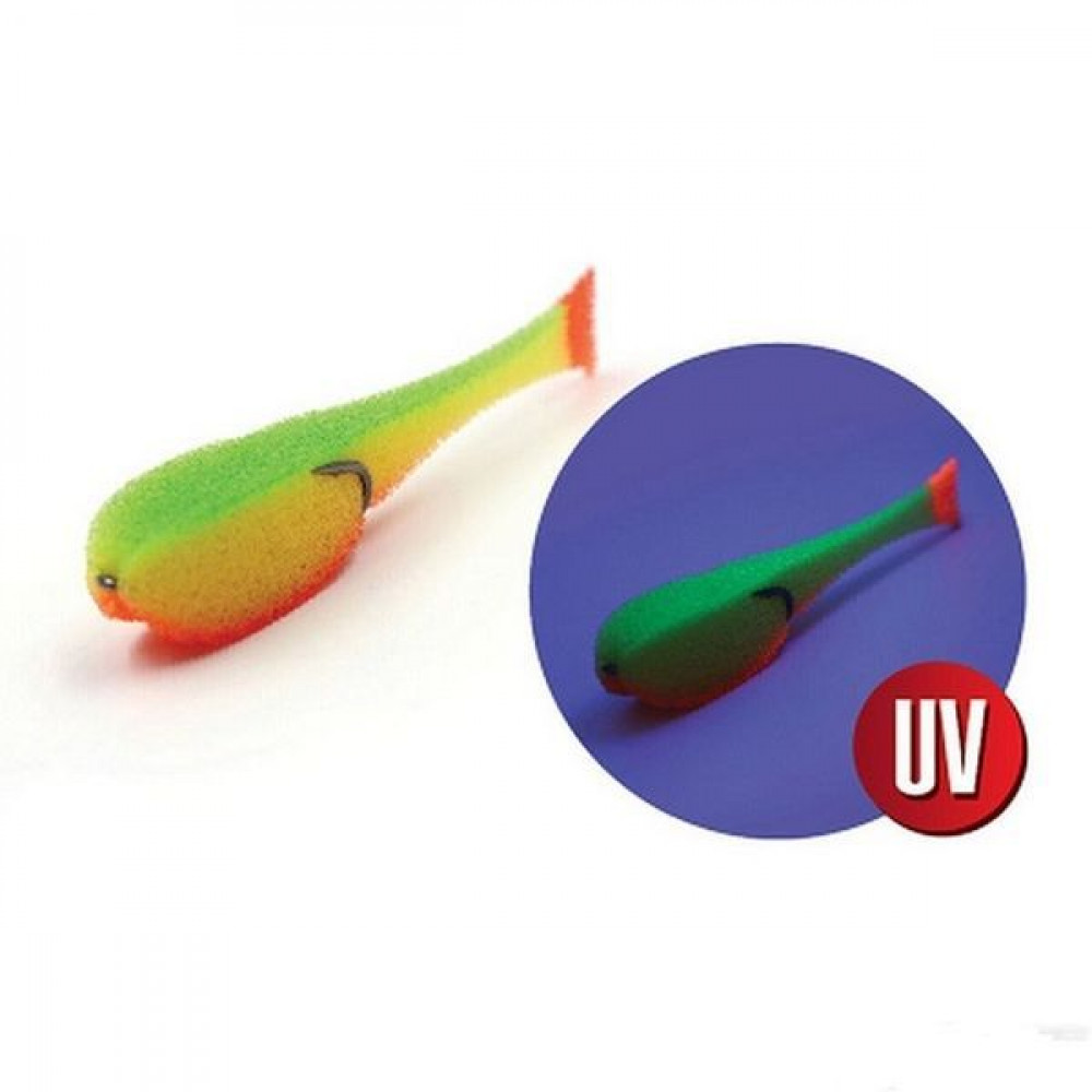 Поролоновая рыбка 95мм цв.21 UV
