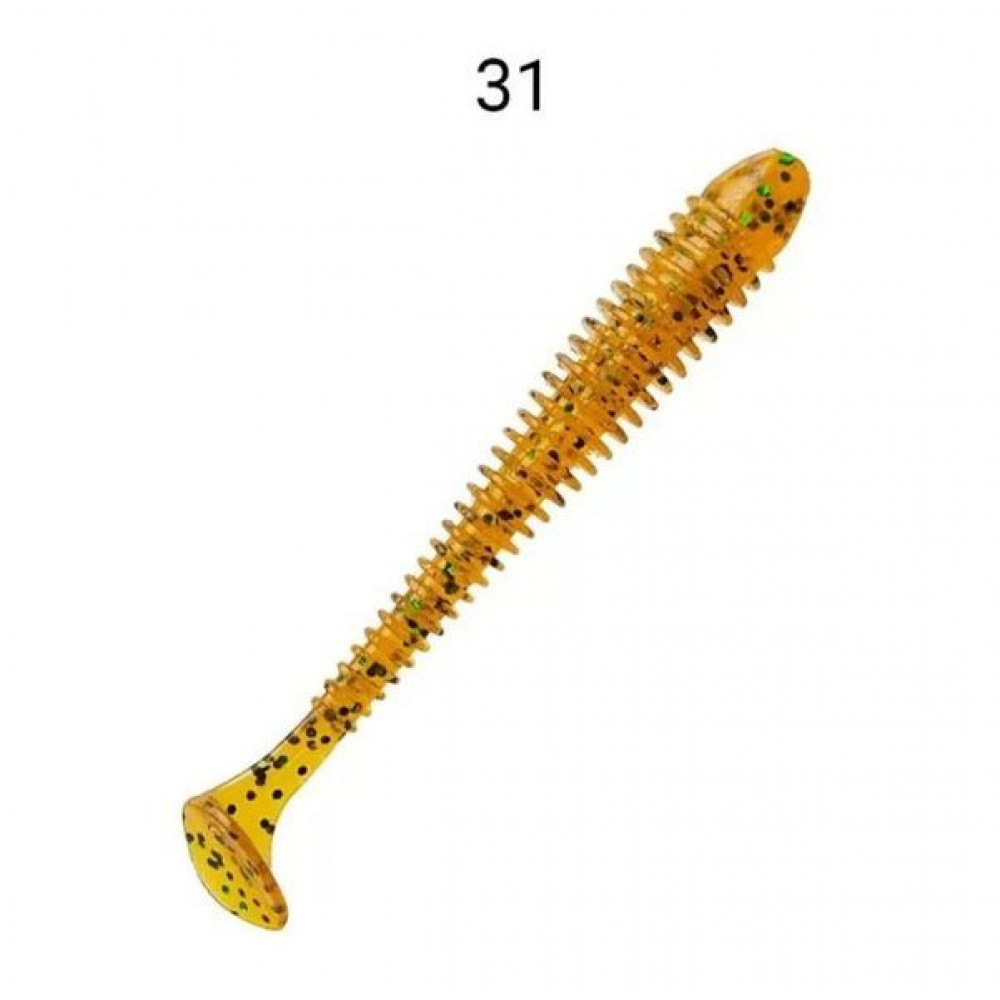Виброхвост Crazy Fish Vibro Worm 75mm 11-75-31-6 (уп.5шт.)