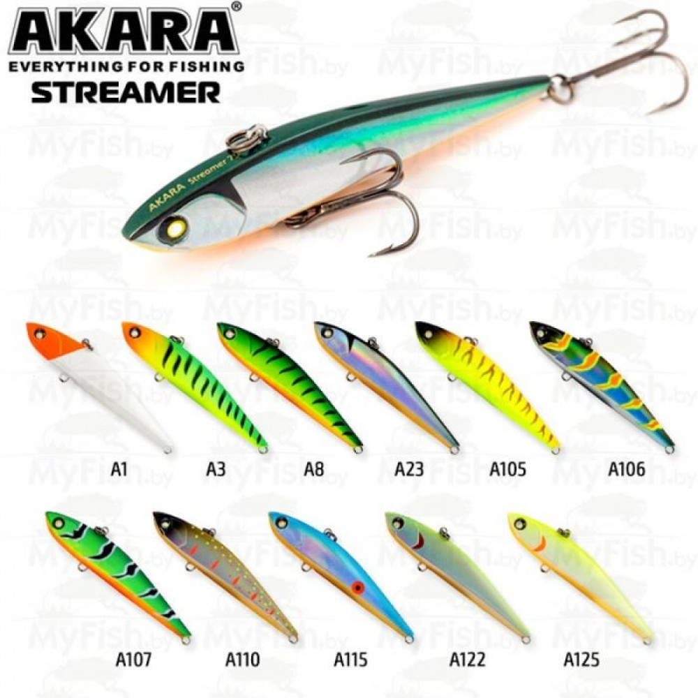 Раттлин Akara Streamer 75мм 14гр A115