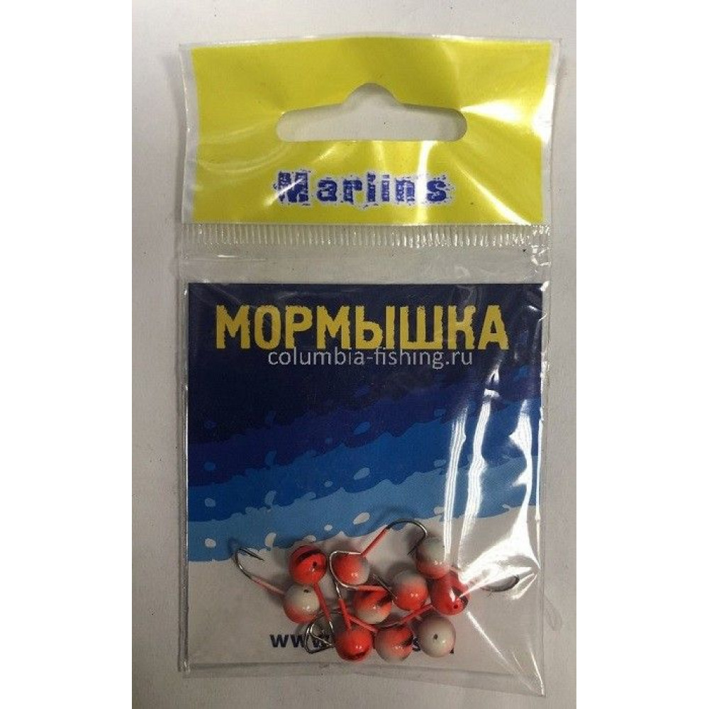Мормышка литая Marlins шар 6мм 1,22гр уп.10шт 7000-408