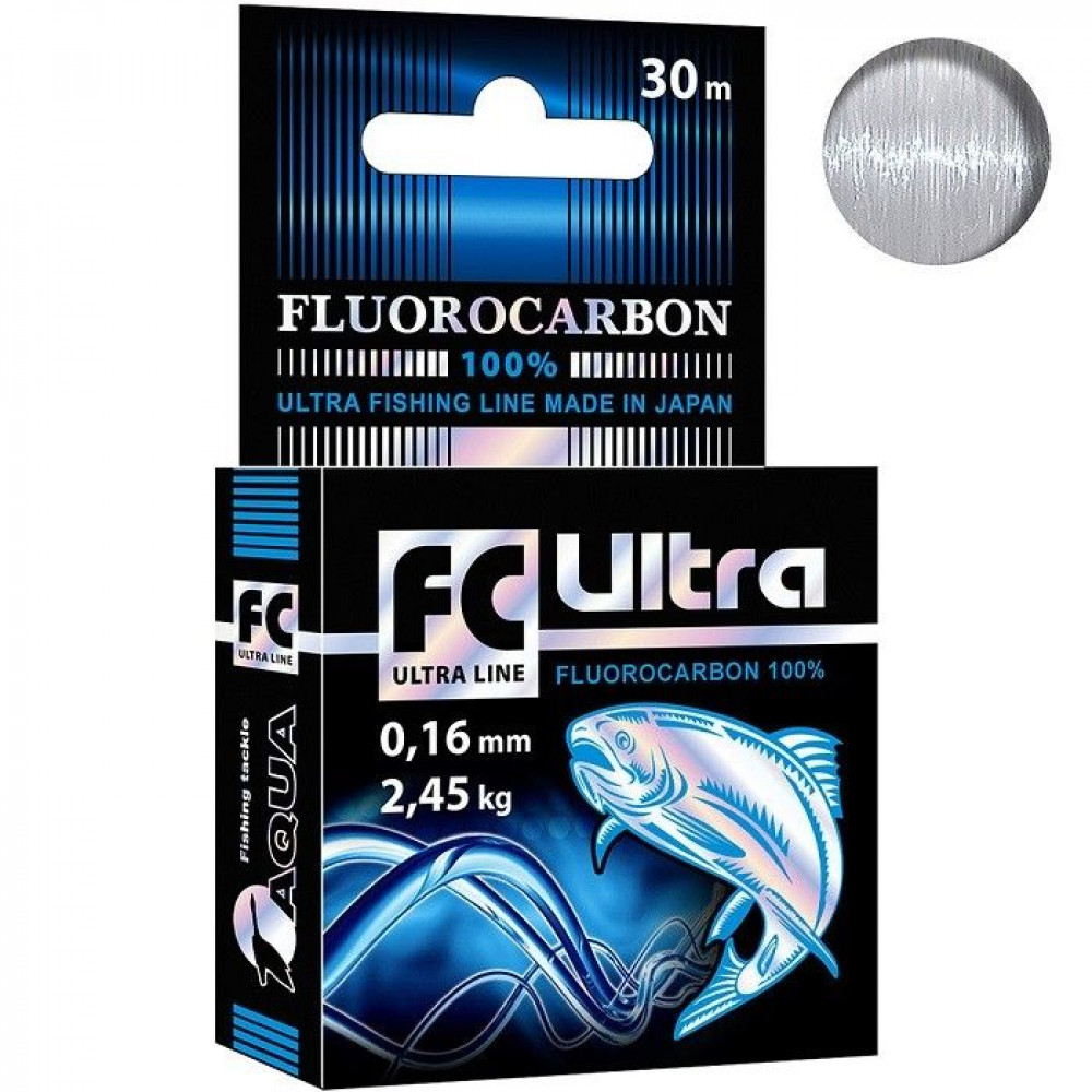 Леска AQUA FC Ultra Fluorocarbon 0,16мм 30m